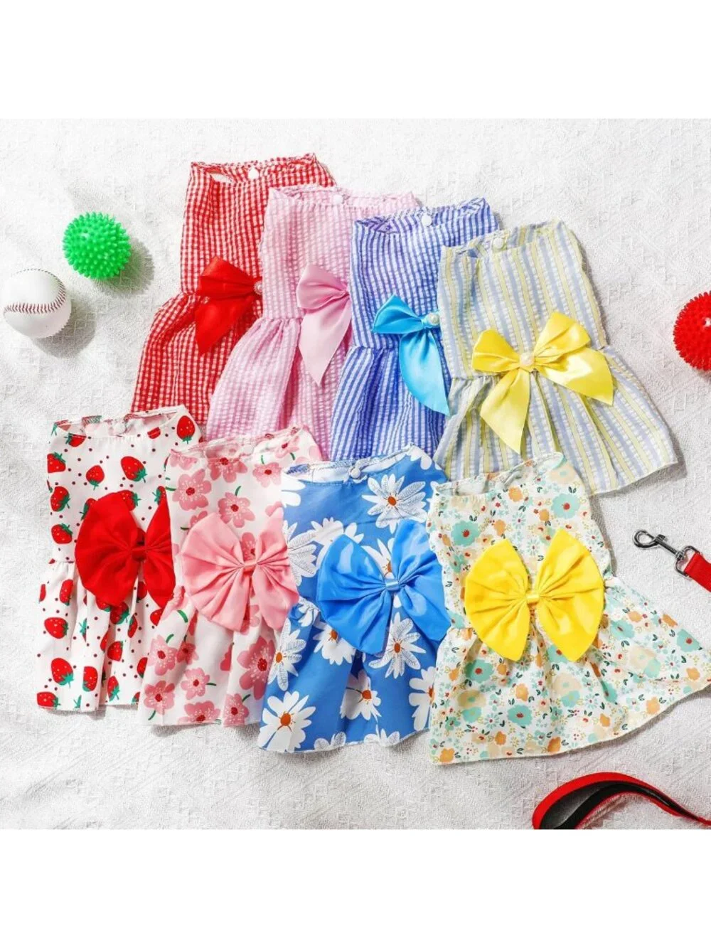 8 Cute Dog Dresses for Small Dogs & Puppies - Bowknot Skirts, Summer Apparel